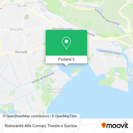 Mappa Ristorante Alle Comari