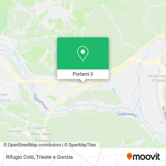Mappa Rifugio Colò