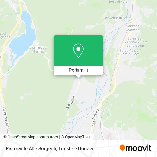 Mappa Ristorante Alle Sorgenti