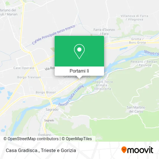 Mappa Casa Gradisca.