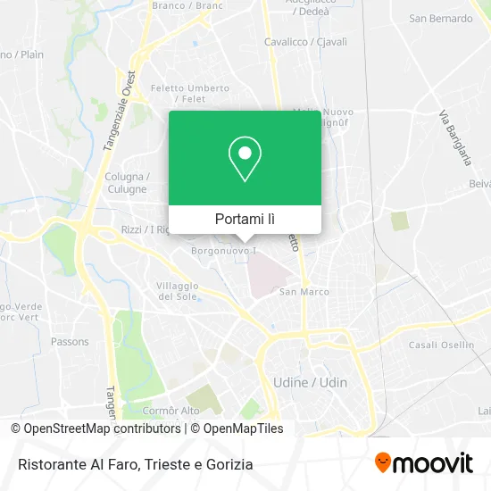 Mappa Ristorante Al Faro