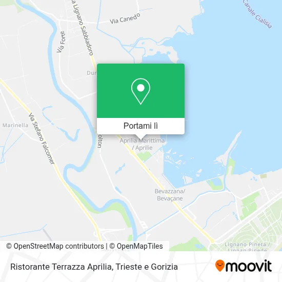 Mappa Ristorante Terrazza Aprilia