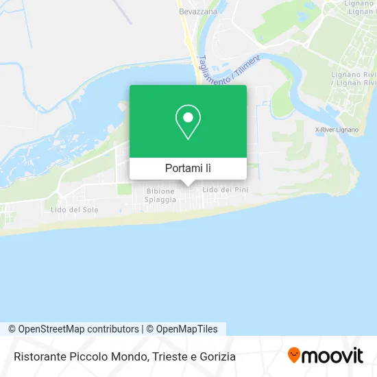 Mappa Ristorante Piccolo Mondo