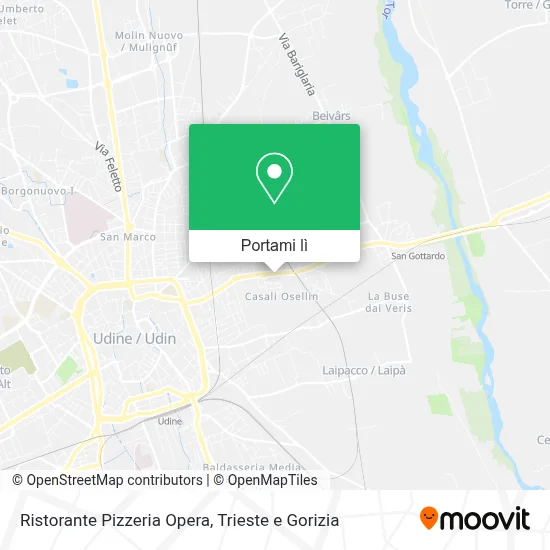 Mappa Ristorante Pizzeria Opera