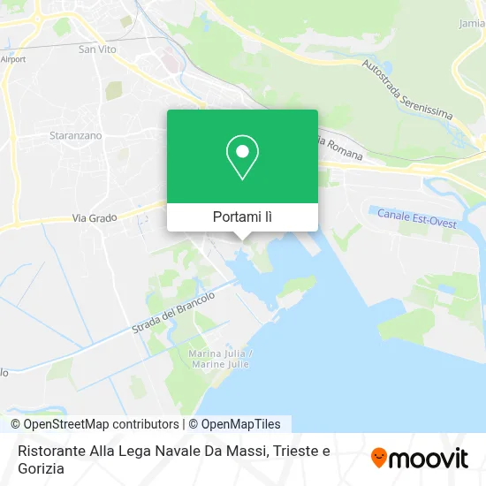 Mappa Ristorante Alla Lega Navale Da Massi