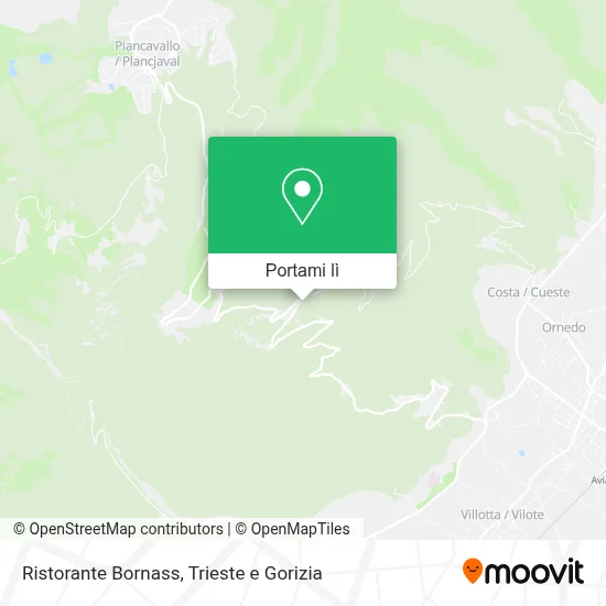 Mappa Ristorante Bornass