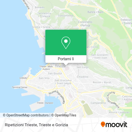 Mappa Ripetizioni Trieste