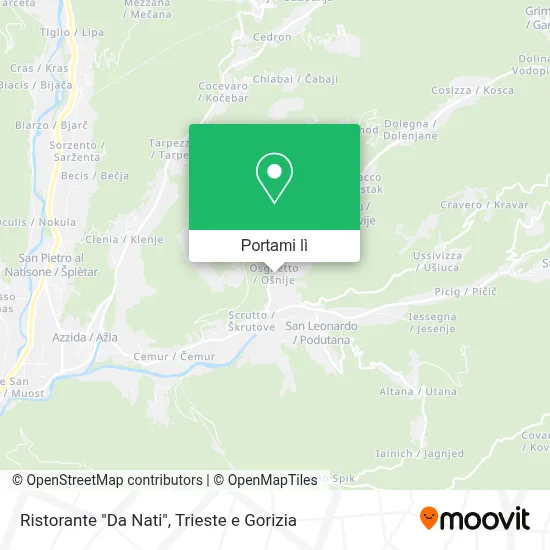 Mappa Ristorante "Da Nati"