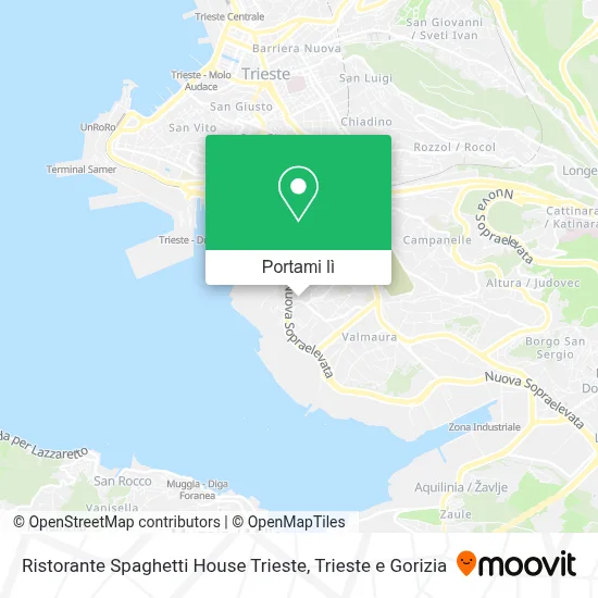 Mappa Ristorante Spaghetti House Trieste