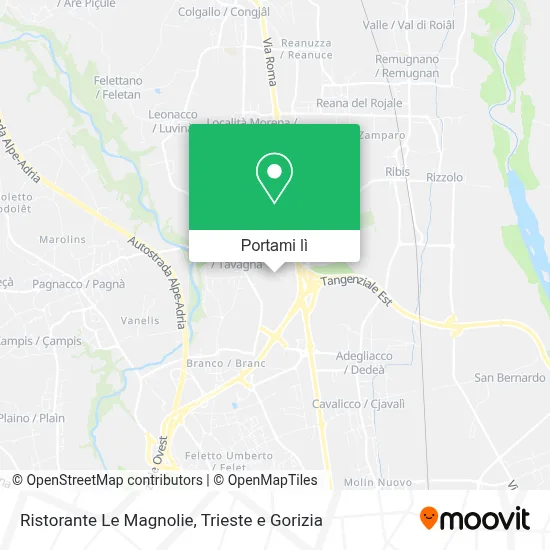 Mappa Ristorante Le Magnolie