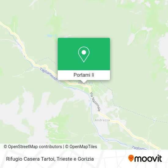 Mappa Rifugio Casera Tartoi