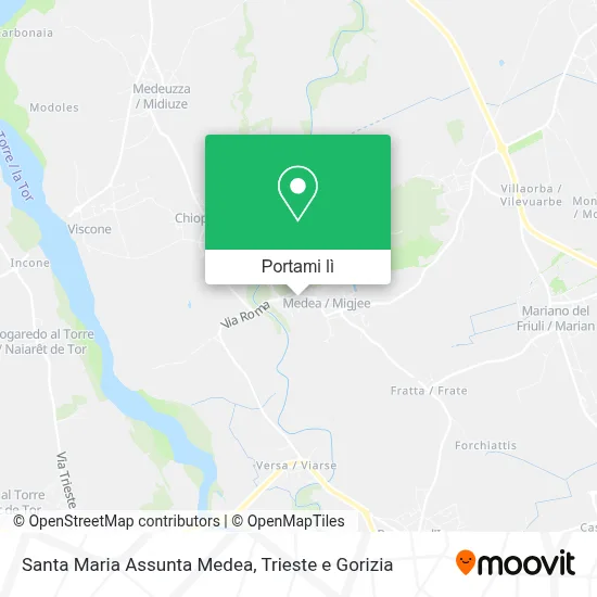 Mappa Santa Maria Assunta Medea