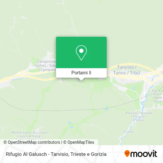Mappa Rifugio Al Galusch - Tarvisio