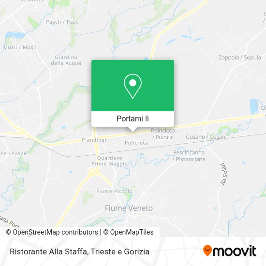 Mappa Ristorante Alla Staffa