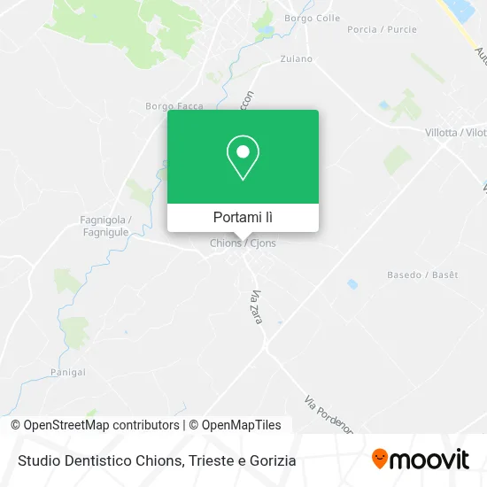 Mappa Studio Dentistico Chions