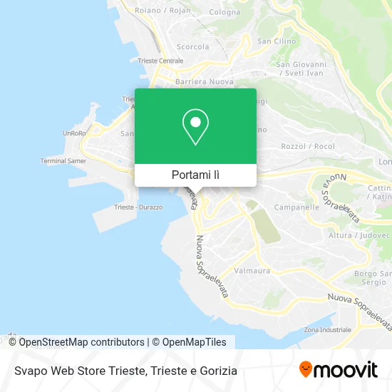 Mappa Svapo Web Store Trieste