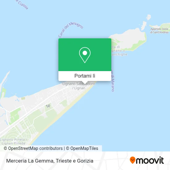 Mappa Merceria La Gemma