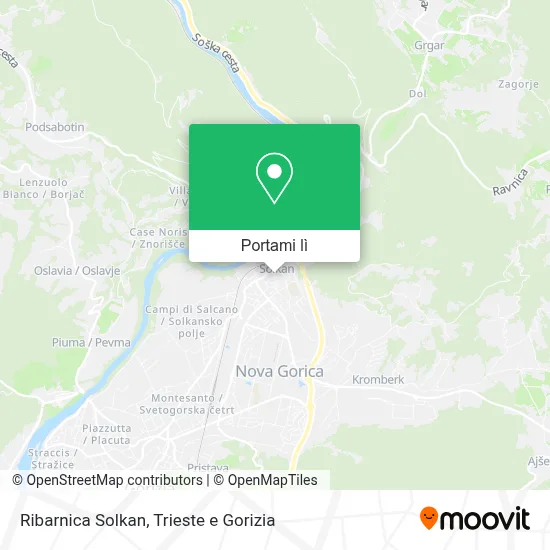 Mappa Ribarnica Solkan