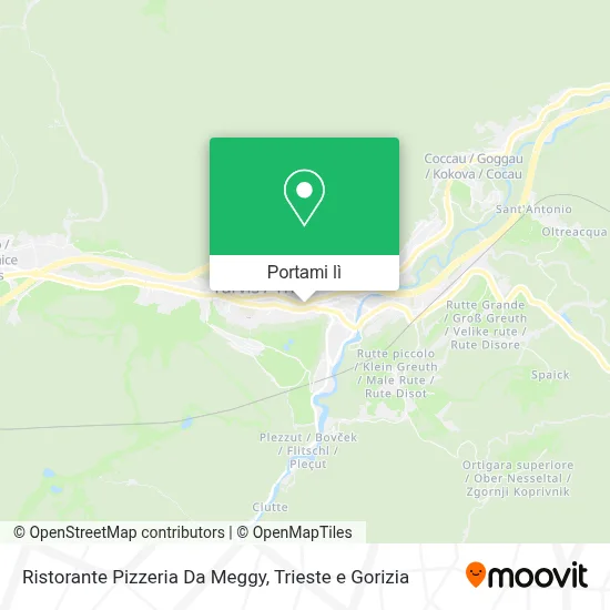Mappa Ristorante Pizzeria Da Meggy