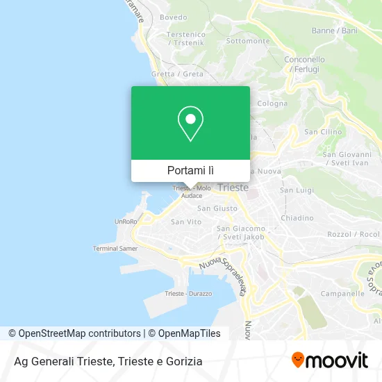 Mappa Ag Generali Trieste