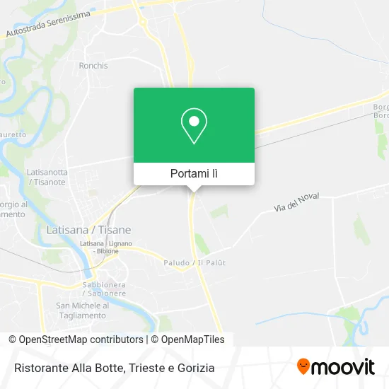 Mappa Ristorante Alla Botte