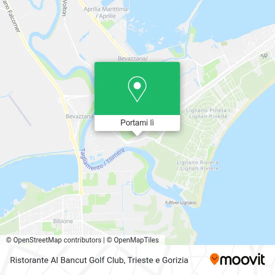 Mappa Ristorante Al Bancut Golf Club