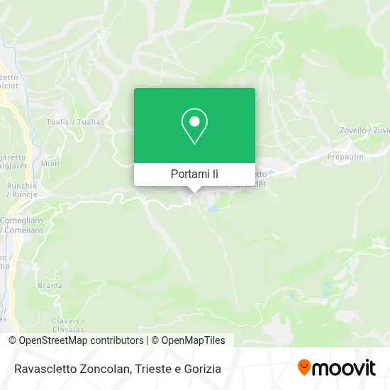 Mappa Ravascletto Zoncolan