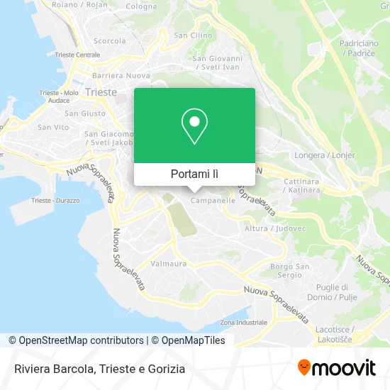 Mappa Riviera Barcola