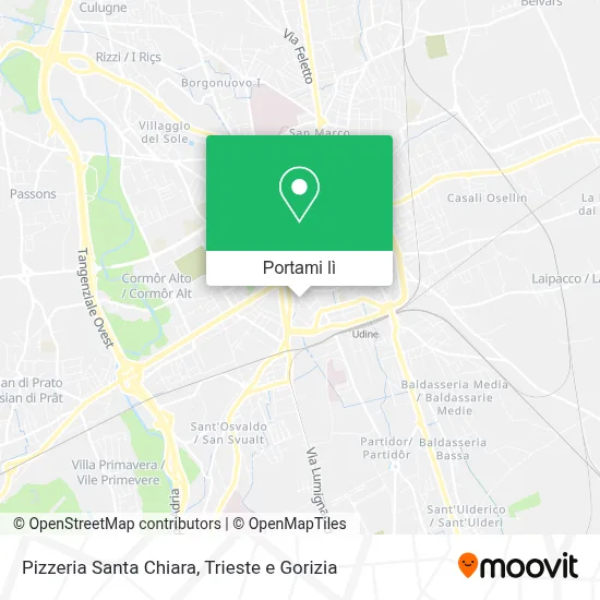 Mappa Pizzeria Santa Chiara