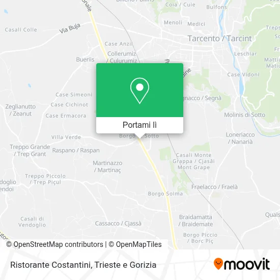 Mappa Ristorante Costantini