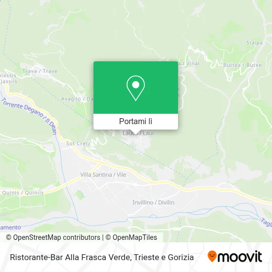 Mappa Ristorante-Bar Alla Frasca Verde