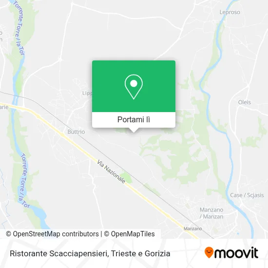 Mappa Ristorante Scacciapensieri