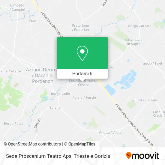 Mappa Sede Proscenium Teatro Aps
