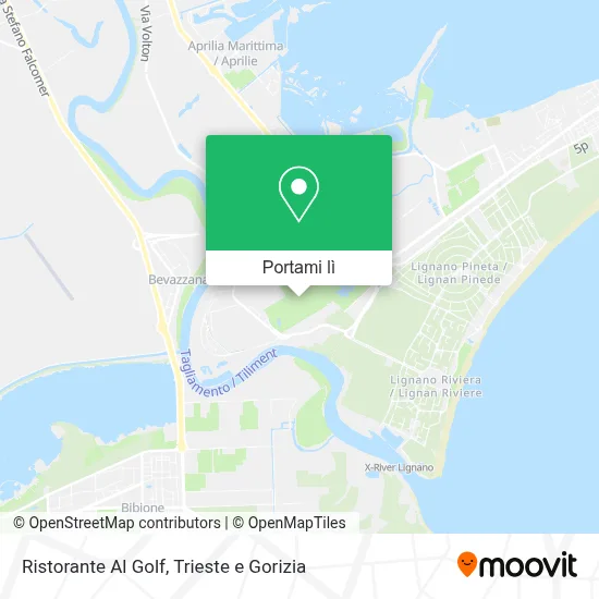 Mappa Ristorante Al Golf
