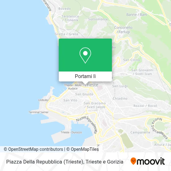 Mappa Piazza Della Repubblica (Trieste)