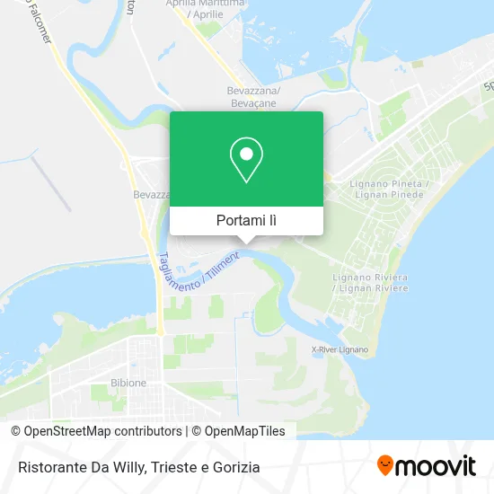 Mappa Ristorante Da Willy