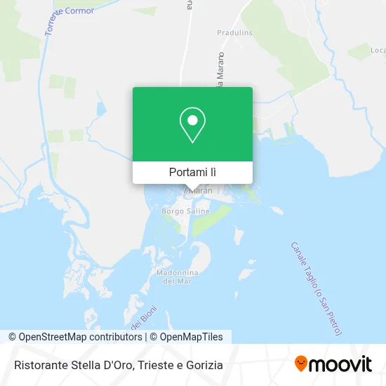 Mappa Ristorante Stella D'Oro