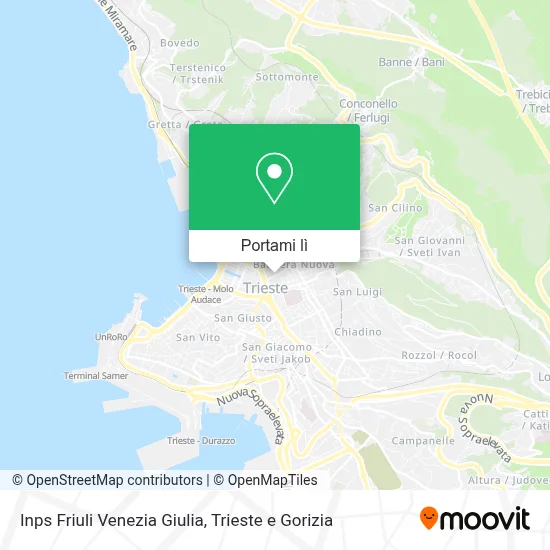 Mappa Inps Friuli Venezia Giulia
