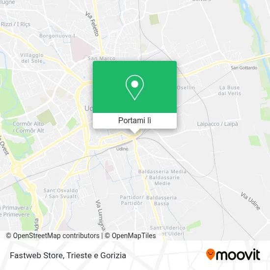 Mappa Fastweb Store