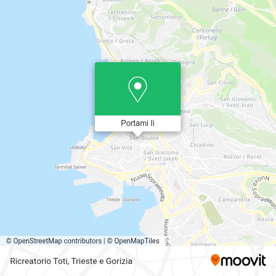 Mappa Ricreatorio Toti