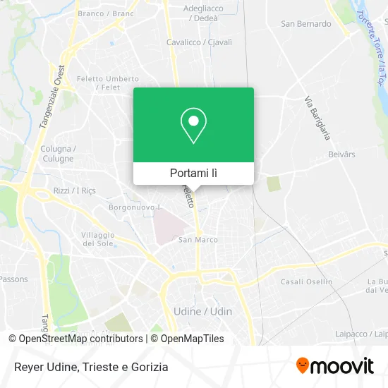 Mappa Reyer Udine