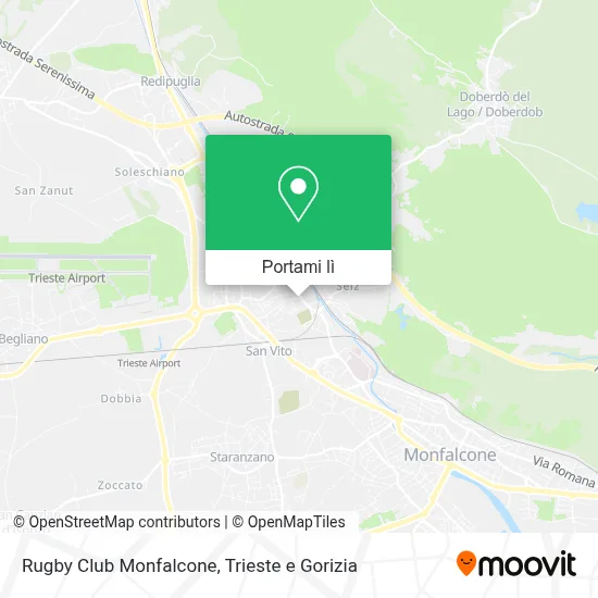 Mappa Rugby Club Monfalcone