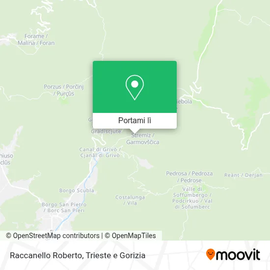 Mappa Raccanello Roberto