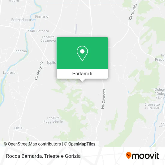 Mappa Rocca Bernarda