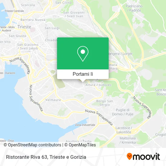 Mappa Ristorante Riva 63