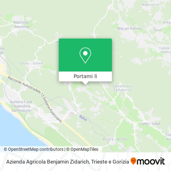 Mappa Azienda Agricola Benjamin Zidarich