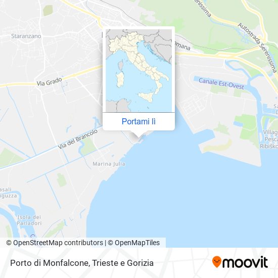 Mappa Porto di Monfalcone