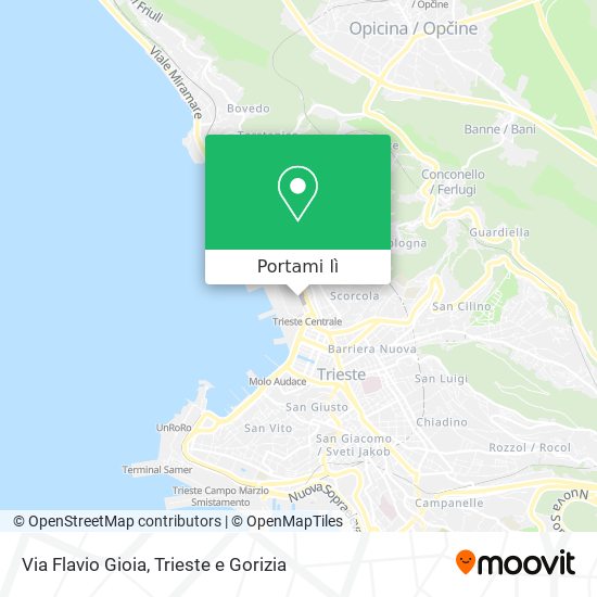 Mappa Via Flavio Gioia