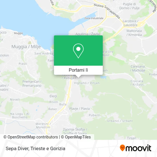 Mappa Sepa Diver