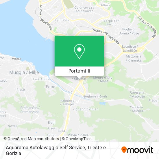 Mappa Aquarama Autolavaggio Self Service